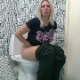 A mature, blonde woman sits down on a toilet, farts repeatedly, and takes a wet-sounding shit as the result of eating spicy food earlier. Presented in 720P HD. About 4 minutes.